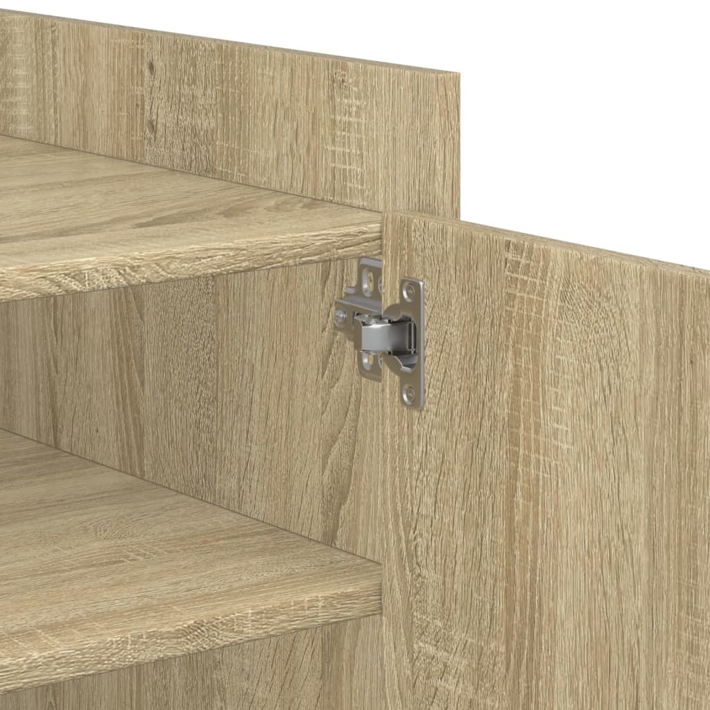 vidaXL Coffee Table Sonoma Oak 80x50x50 cm Engineered Wood