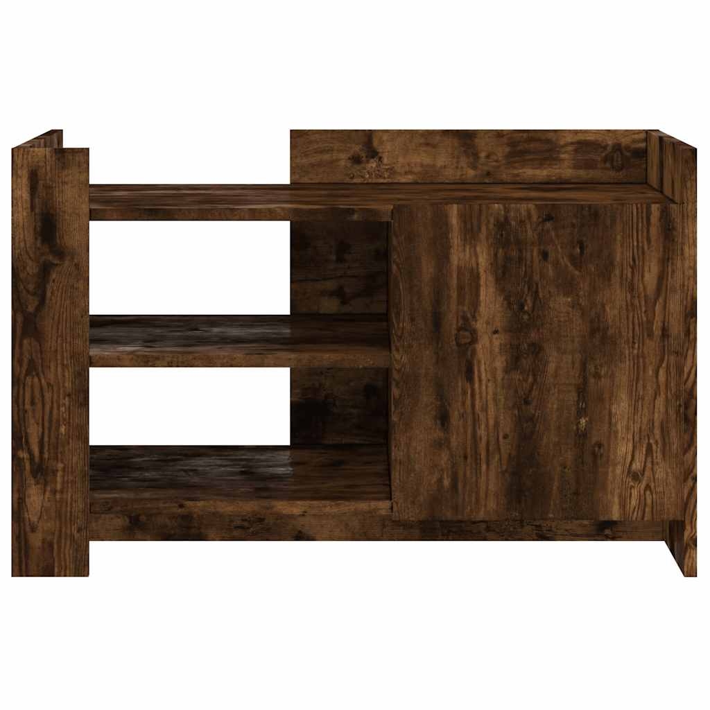 vidaXL Coffee Table Smoked Oak 80x50x50 cm Engineered Wood