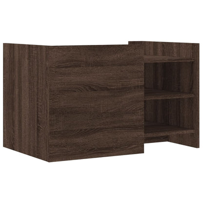 vidaXL Coffee Table Brown oak 80x50x50 cm Engineered Wood
