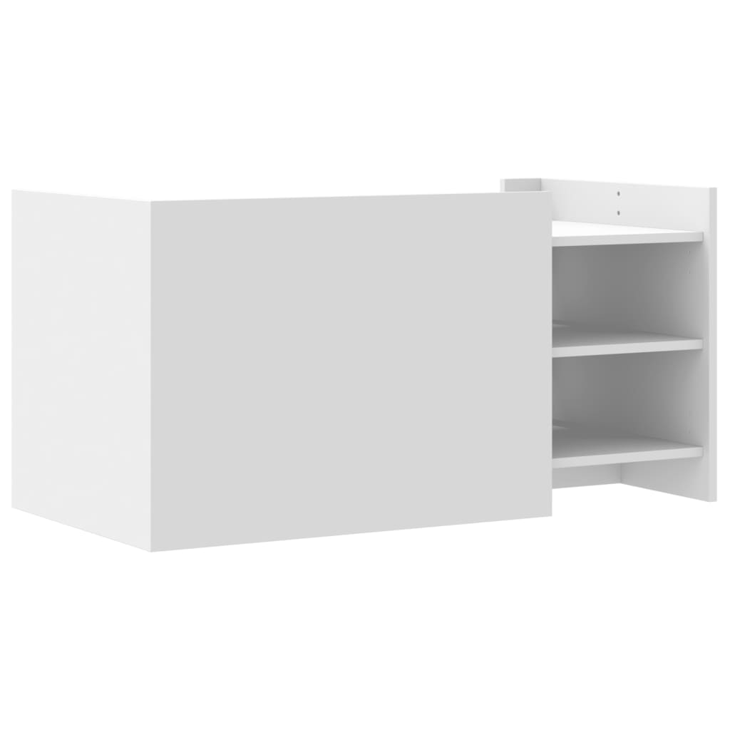 vidaXL Coffee Table White 100x50x50 cm Engineered Wood