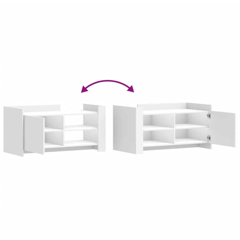 vidaXL Coffee Table White 100x50x50 cm Engineered Wood