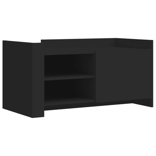 vidaXL Coffee Table Black 100x50x50 cm Engineered Wood