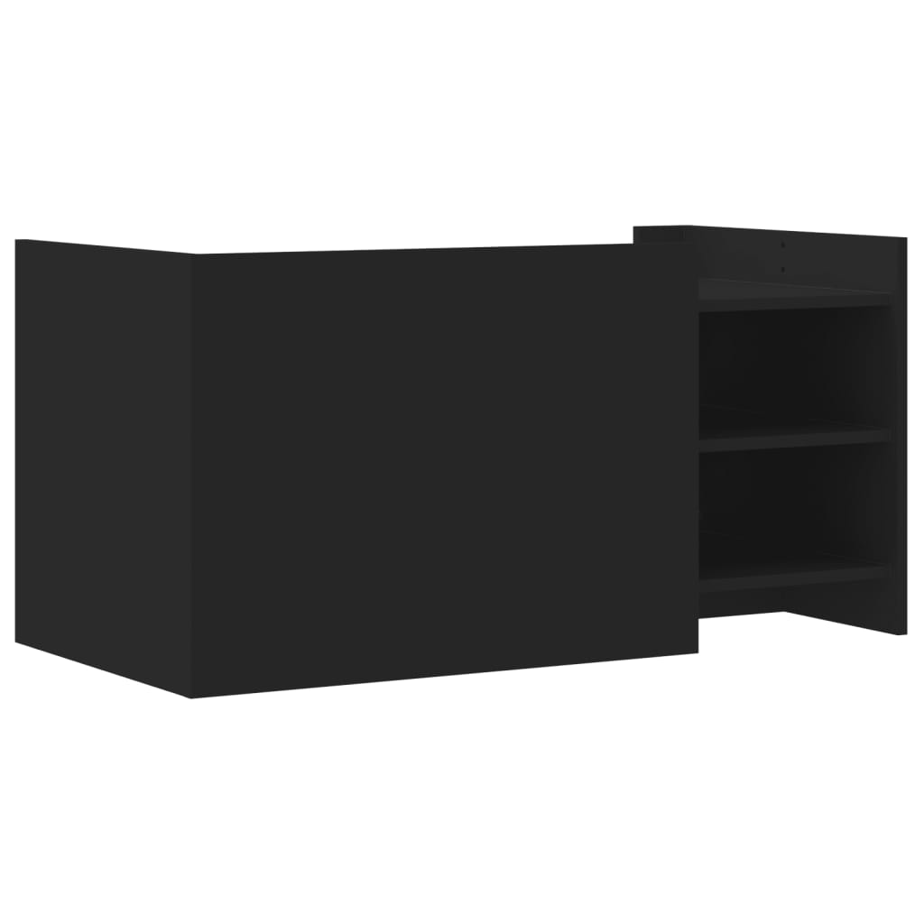 vidaXL Coffee Table Black 100x50x50 cm Engineered Wood