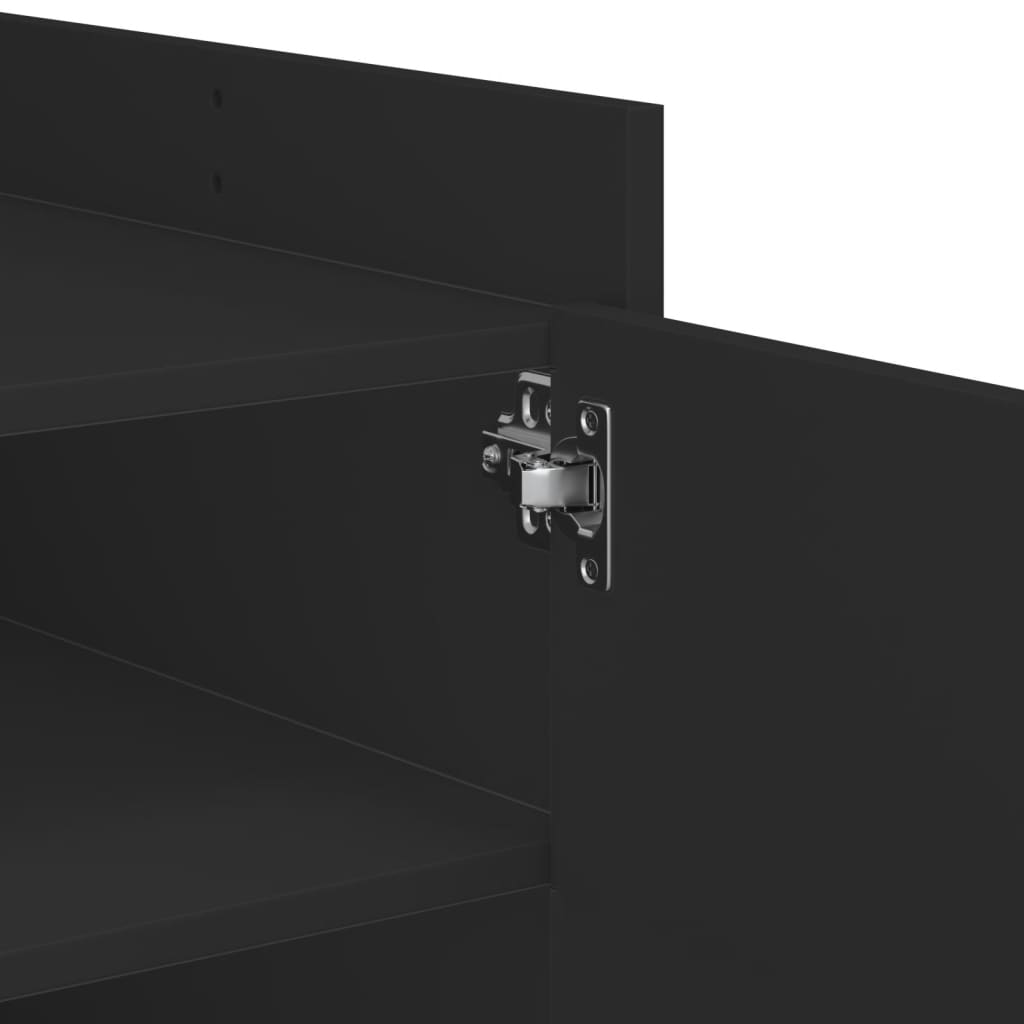 vidaXL Coffee Table Black 100x50x50 cm Engineered Wood