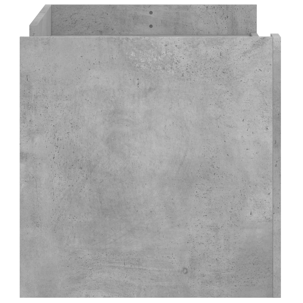 vidaXL Coffee Table Concrete Grey 100x50x50 cm Engineered Wood