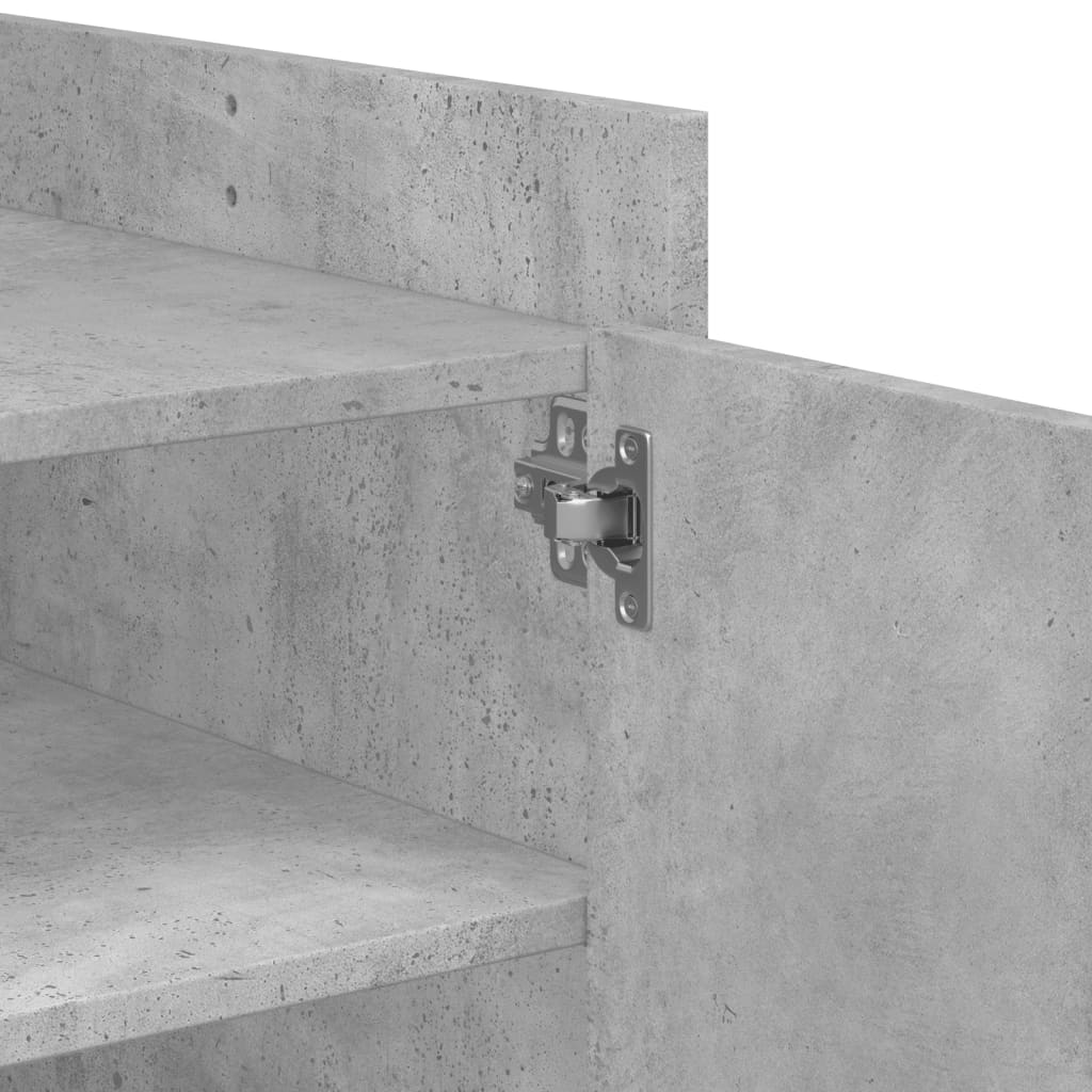 vidaXL Coffee Table Concrete Grey 100x50x50 cm Engineered Wood