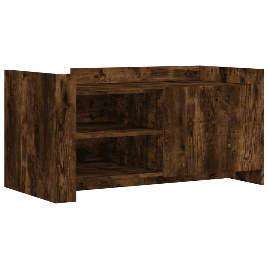 vidaXL Coffee Table Smoked Oak 100x50x50 cm Engineered Wood