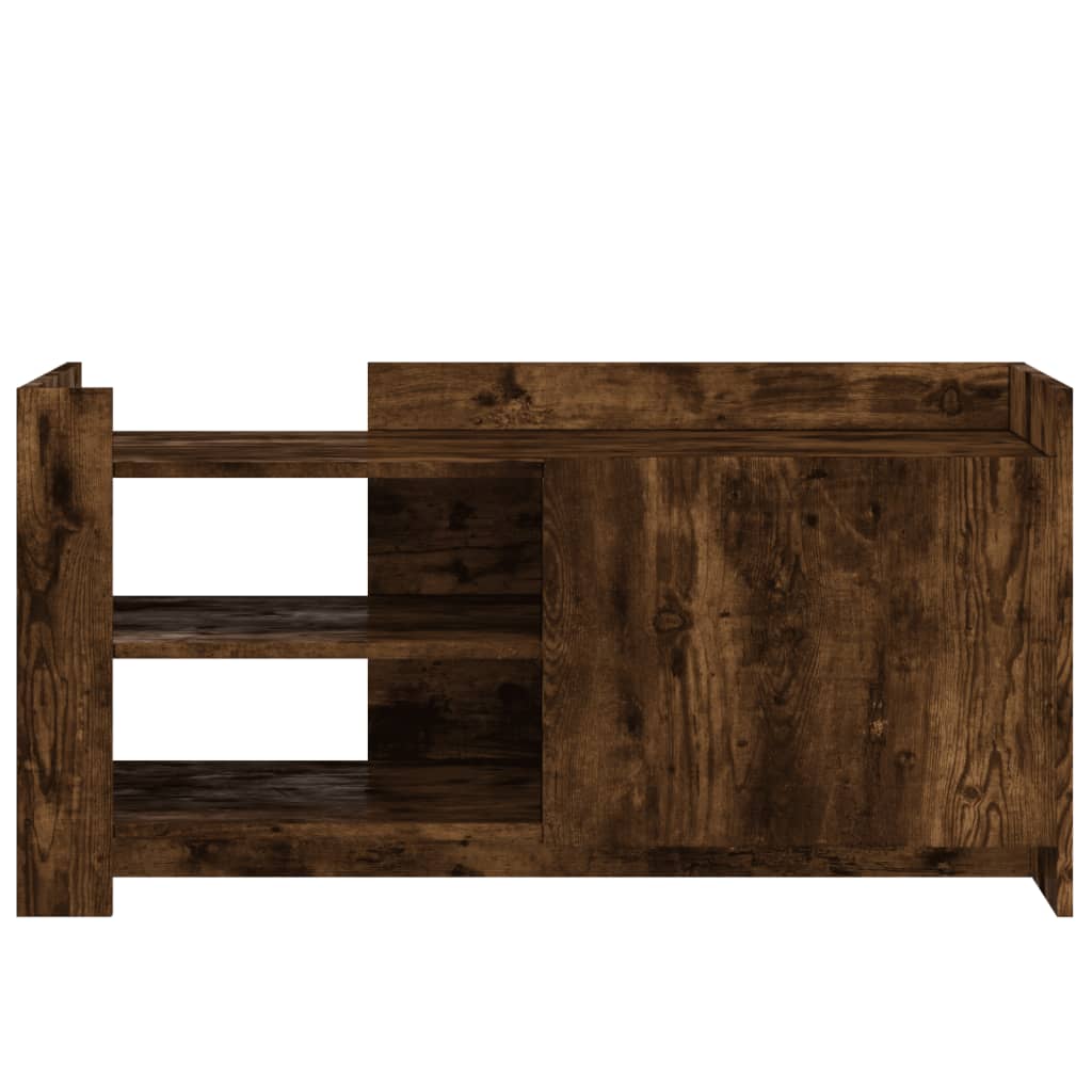 vidaXL Coffee Table Smoked Oak 100x50x50 cm Engineered Wood