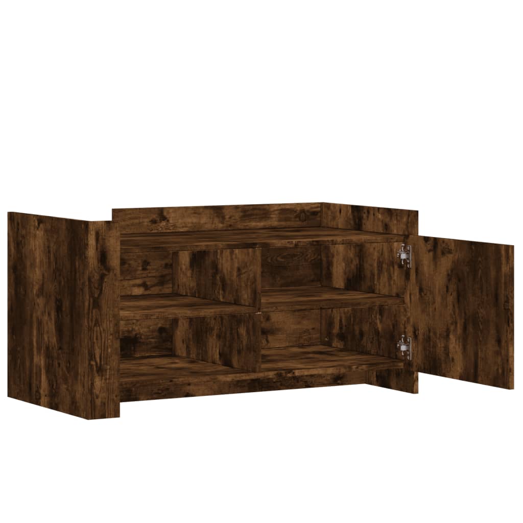 vidaXL Coffee Table Smoked Oak 100x50x50 cm Engineered Wood
