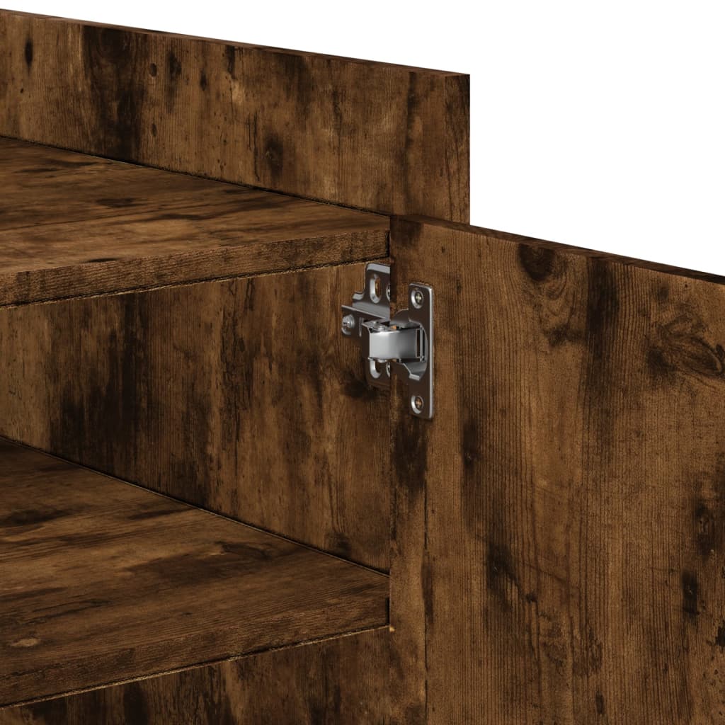 vidaXL Coffee Table Smoked Oak 100x50x50 cm Engineered Wood