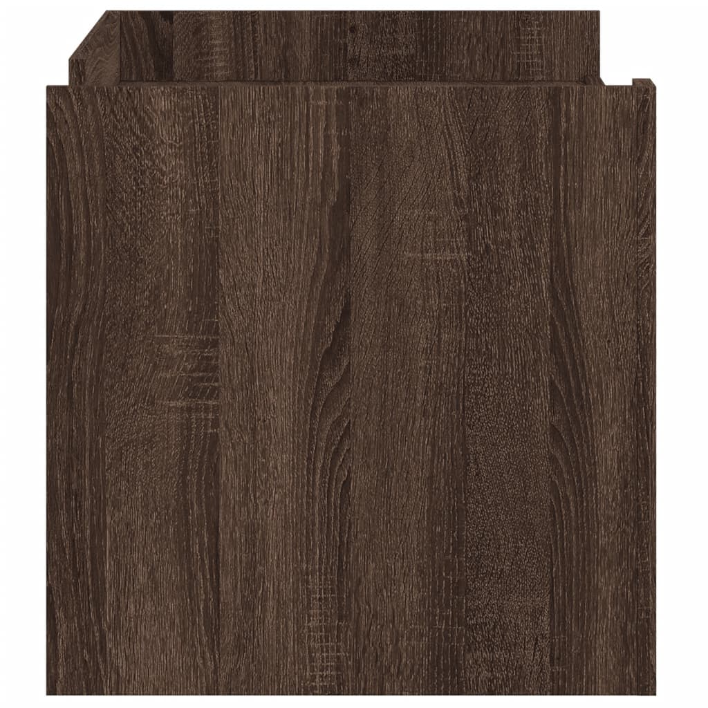 vidaXL Coffee Table Brown oak 100x50x50 cm Engineered Wood