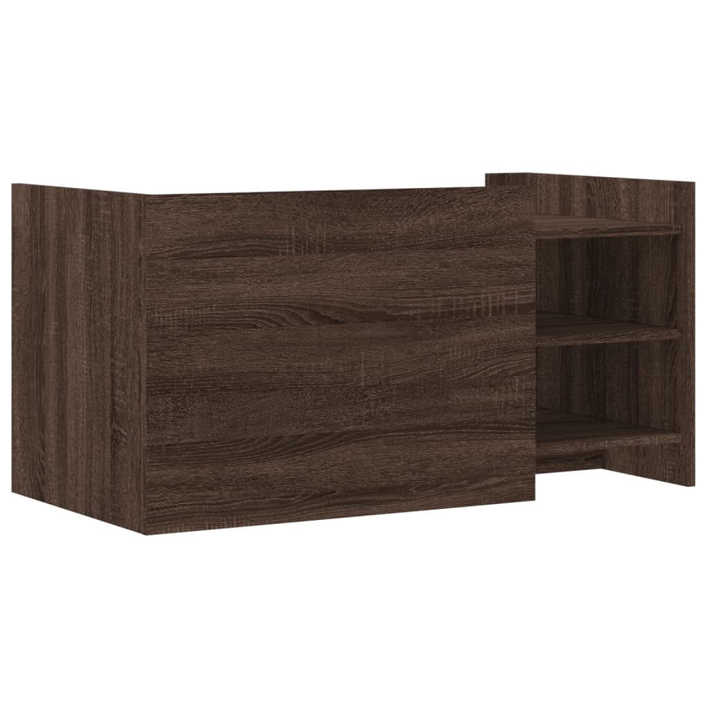 vidaXL Coffee Table Brown oak 100x50x50 cm Engineered Wood
