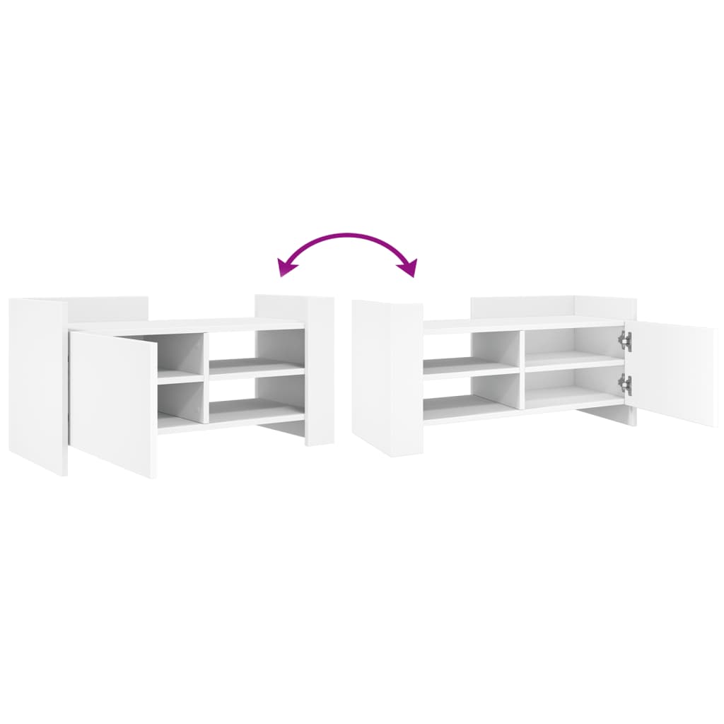 vidaXL TV Cabinet White 80x35x40 cm Engineered Wood