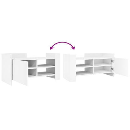 vidaXL TV Cabinet White 80x35x40 cm Engineered Wood