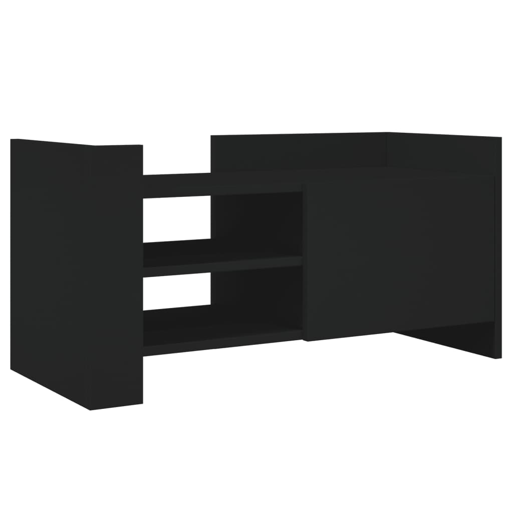 vidaXL TV Cabinet Black 80x35x40 cm Engineered Wood