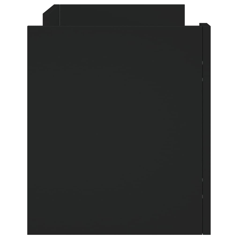 vidaXL TV Cabinet Black 80x35x40 cm Engineered Wood
