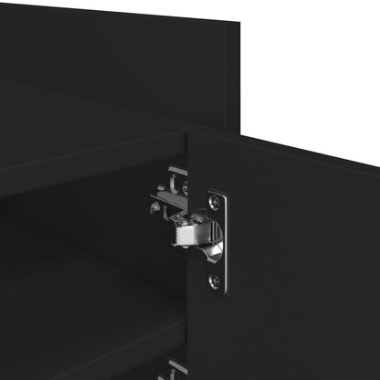 vidaXL TV Cabinet Black 80x35x40 cm Engineered Wood