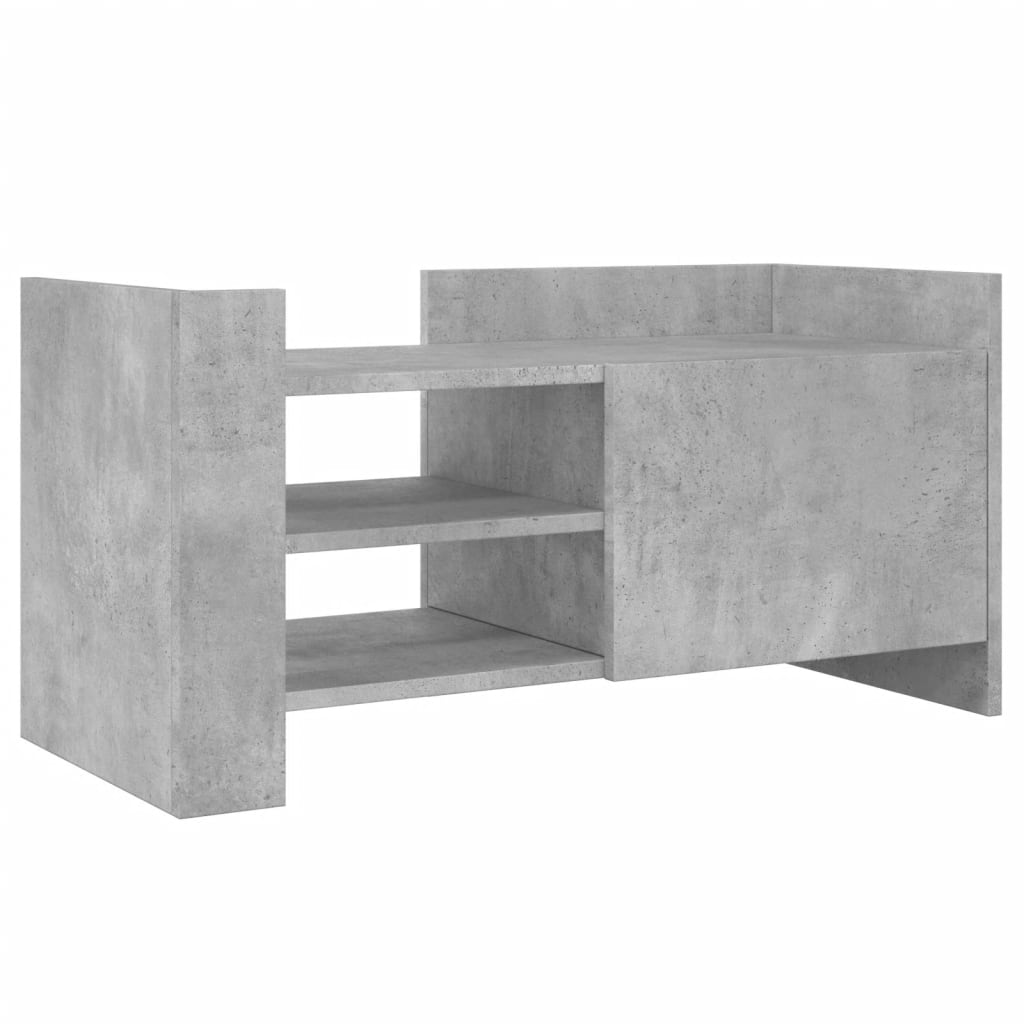 vidaXL TV Cabinet Concrete Grey 80x35x40 cm Engineered Wood