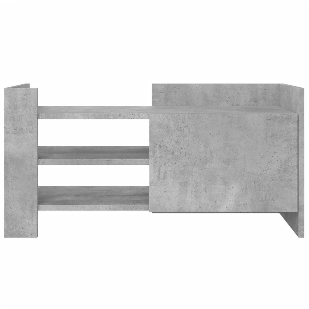 vidaXL TV Cabinet Concrete Grey 80x35x40 cm Engineered Wood