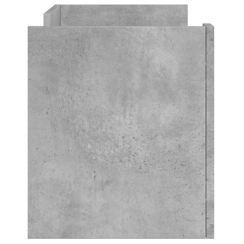 vidaXL TV Cabinet Concrete Grey 80x35x40 cm Engineered Wood