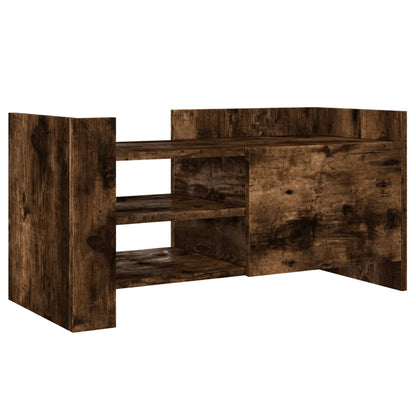 vidaXL TV Cabinet Smoked Oak 80x35x40 cm Engineered Wood