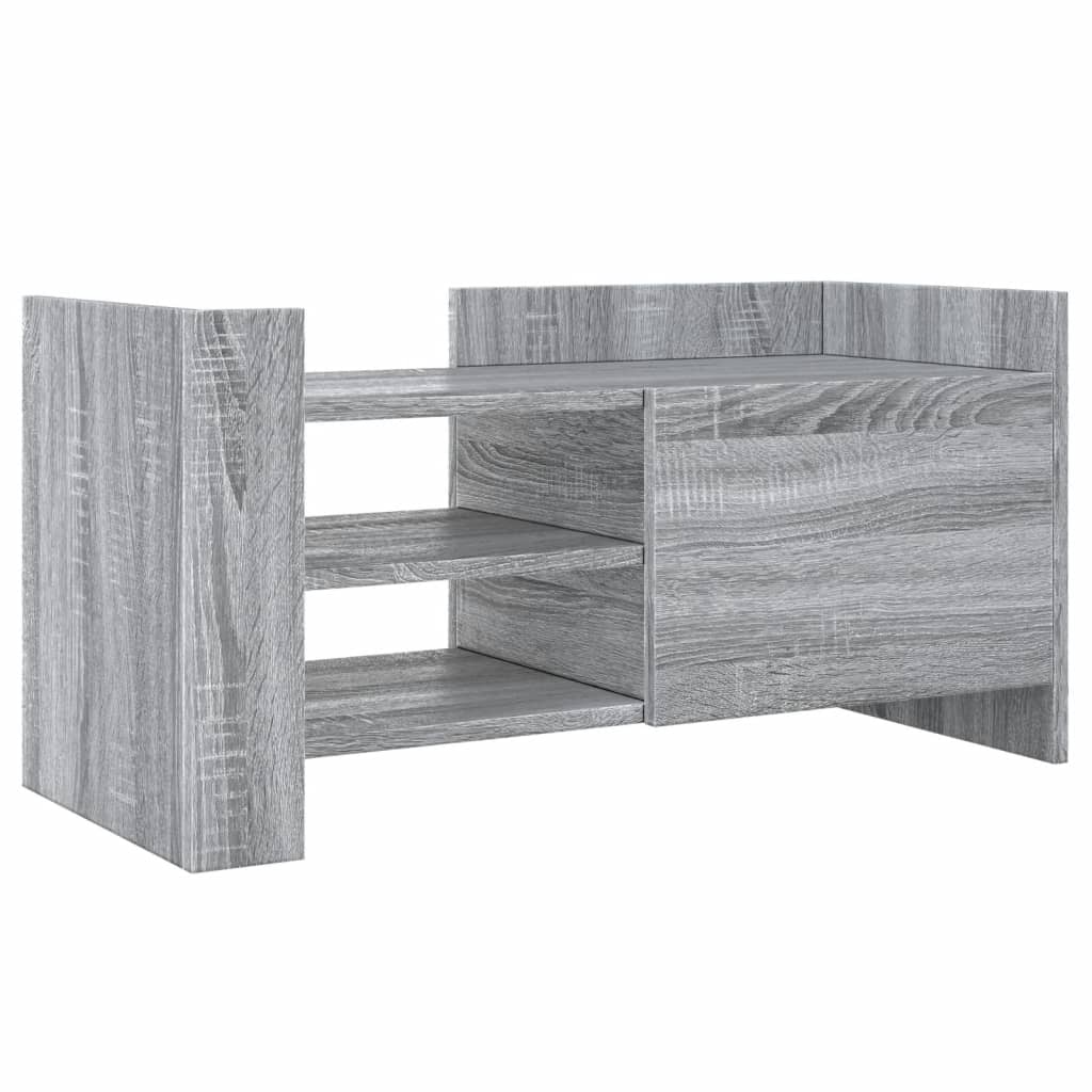 vidaXL TV Cabinet Grey Sonoma 80x35x40 cm Engineered Wood