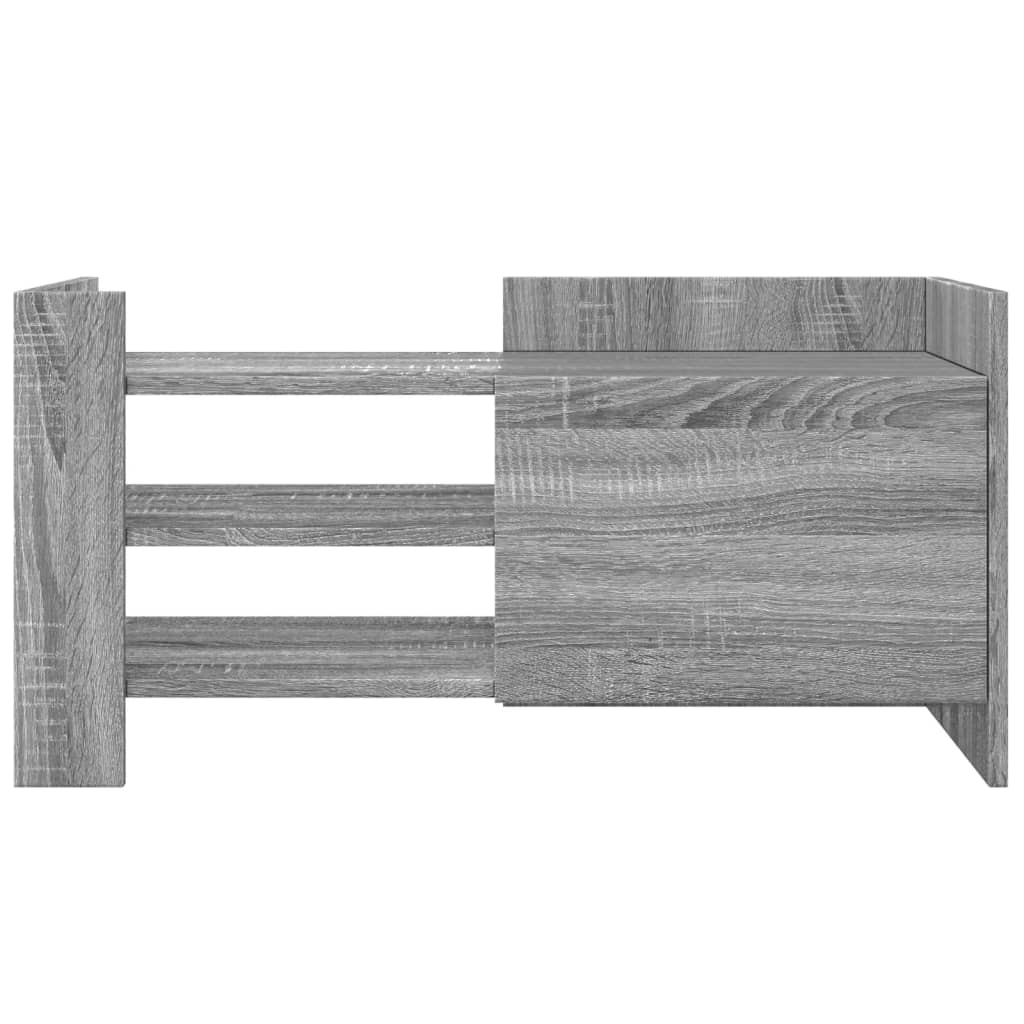 vidaXL TV Cabinet Grey Sonoma 80x35x40 cm Engineered Wood