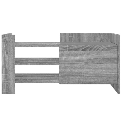vidaXL TV Cabinet Grey Sonoma 80x35x40 cm Engineered Wood