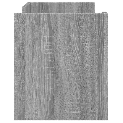 vidaXL TV Cabinet Grey Sonoma 80x35x40 cm Engineered Wood