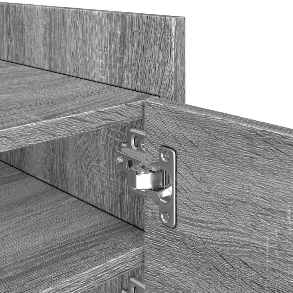 vidaXL TV Cabinet Grey Sonoma 80x35x40 cm Engineered Wood