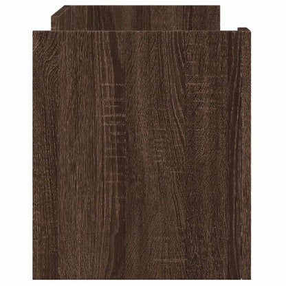 vidaXL TV Cabinet Brown Oak 80x35x40 cm Engineered Wood
