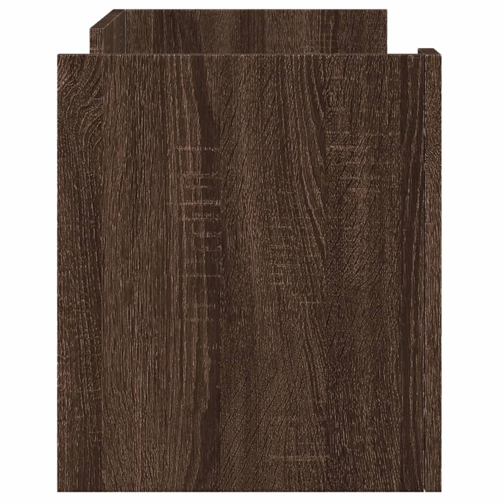 vidaXL TV Cabinet Brown Oak 80x35x40 cm Engineered Wood