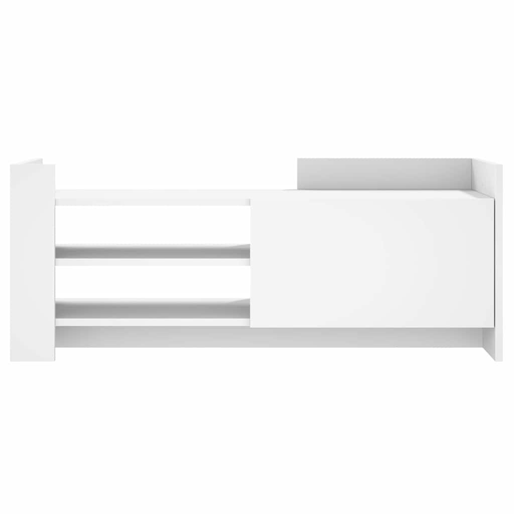 vidaXL TV Cabinet White 100x35x40 cm Engineered Wood
