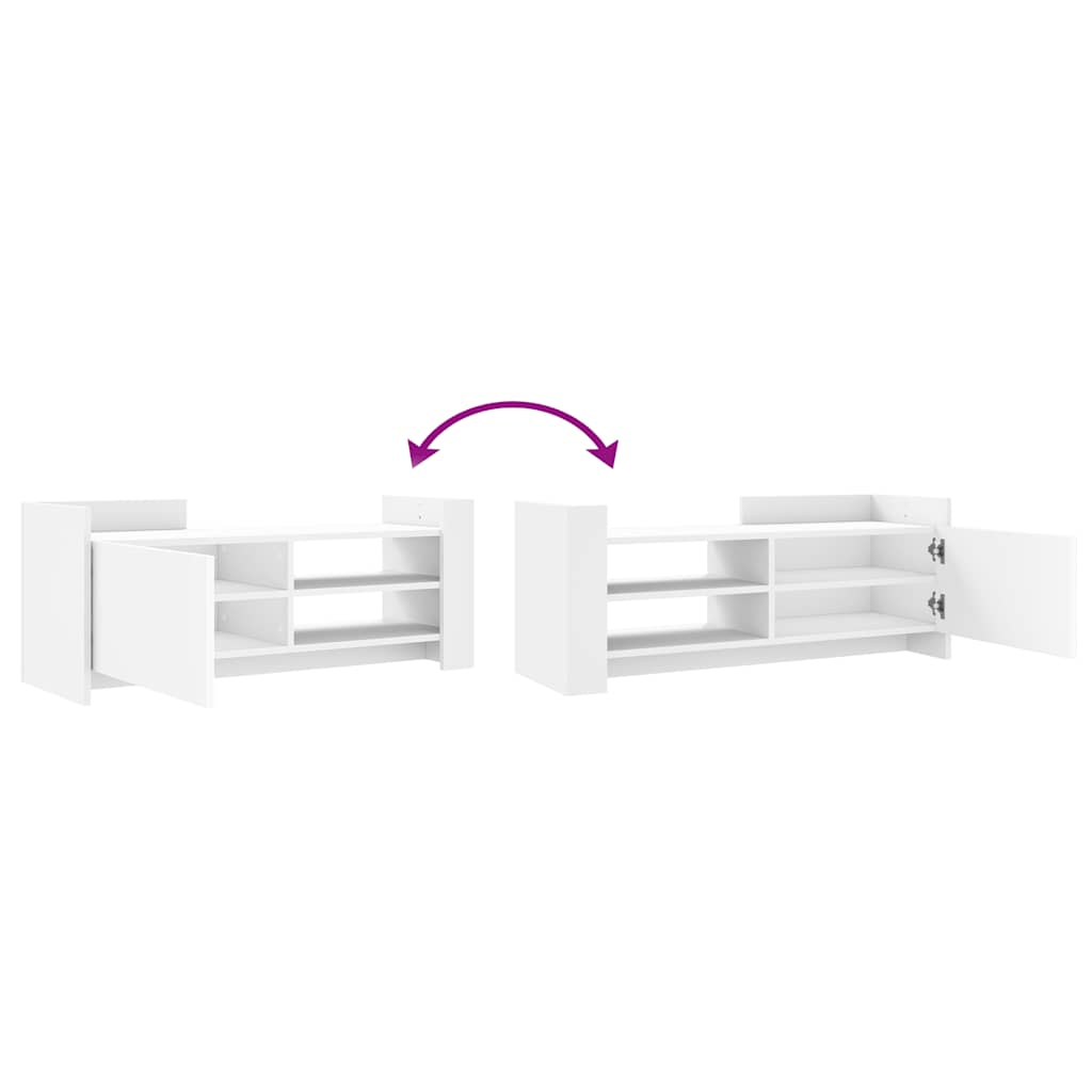 vidaXL TV Cabinet White 100x35x40 cm Engineered Wood