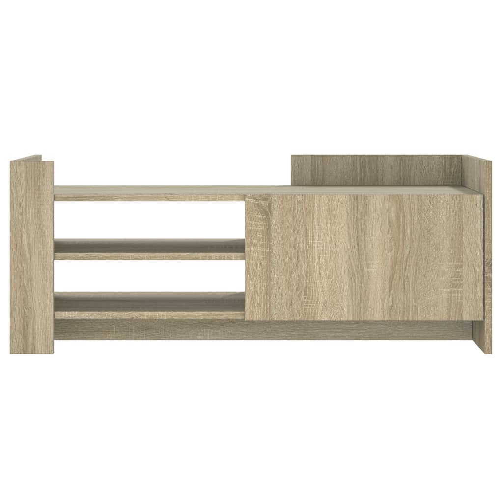 vidaXL TV Cabinet Sonoma Oak 100x35x40 cm Engineered Wood