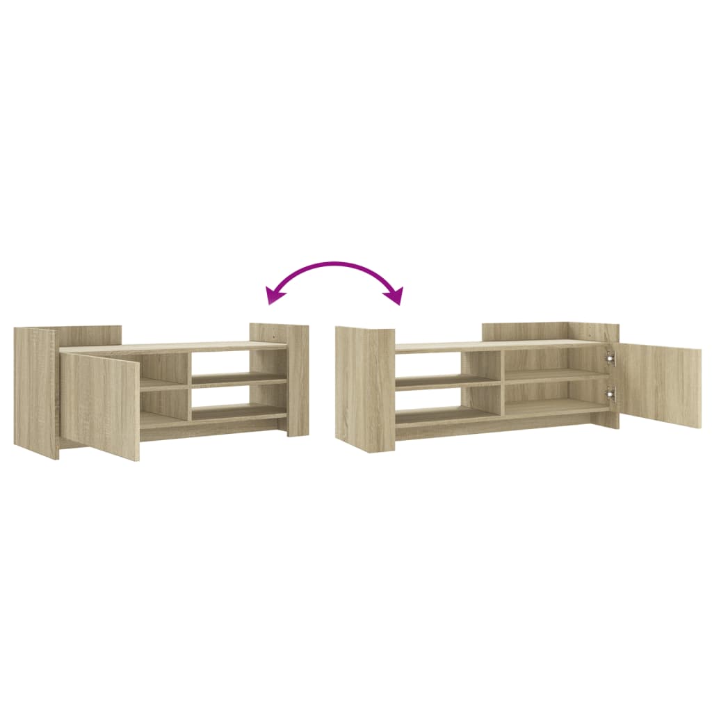 vidaXL TV Cabinet Sonoma Oak 100x35x40 cm Engineered Wood