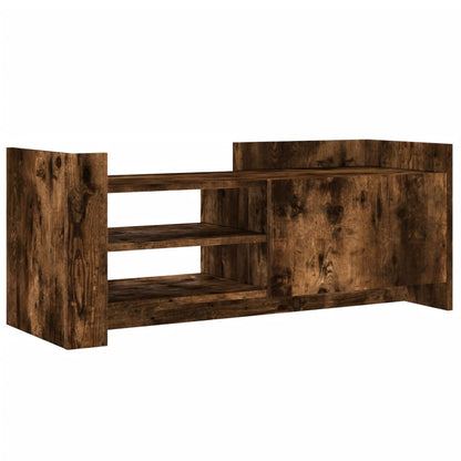 vidaXL TV Cabinet Smoked Oak 100x35x40 cm Engineered Wood