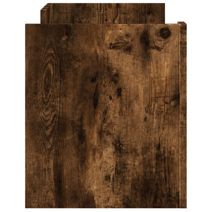 vidaXL TV Cabinet Smoked Oak 100x35x40 cm Engineered Wood
