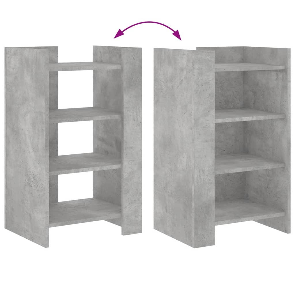 vidaXL Sideboard Concrete Grey 45x35x75 cm Engineered Wood