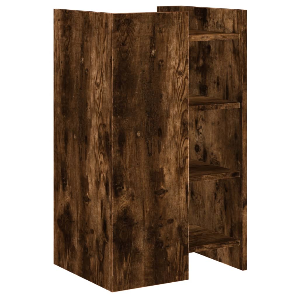 vidaXL Sideboard Smoked Oak 45x35x75 cm Engineered Wood