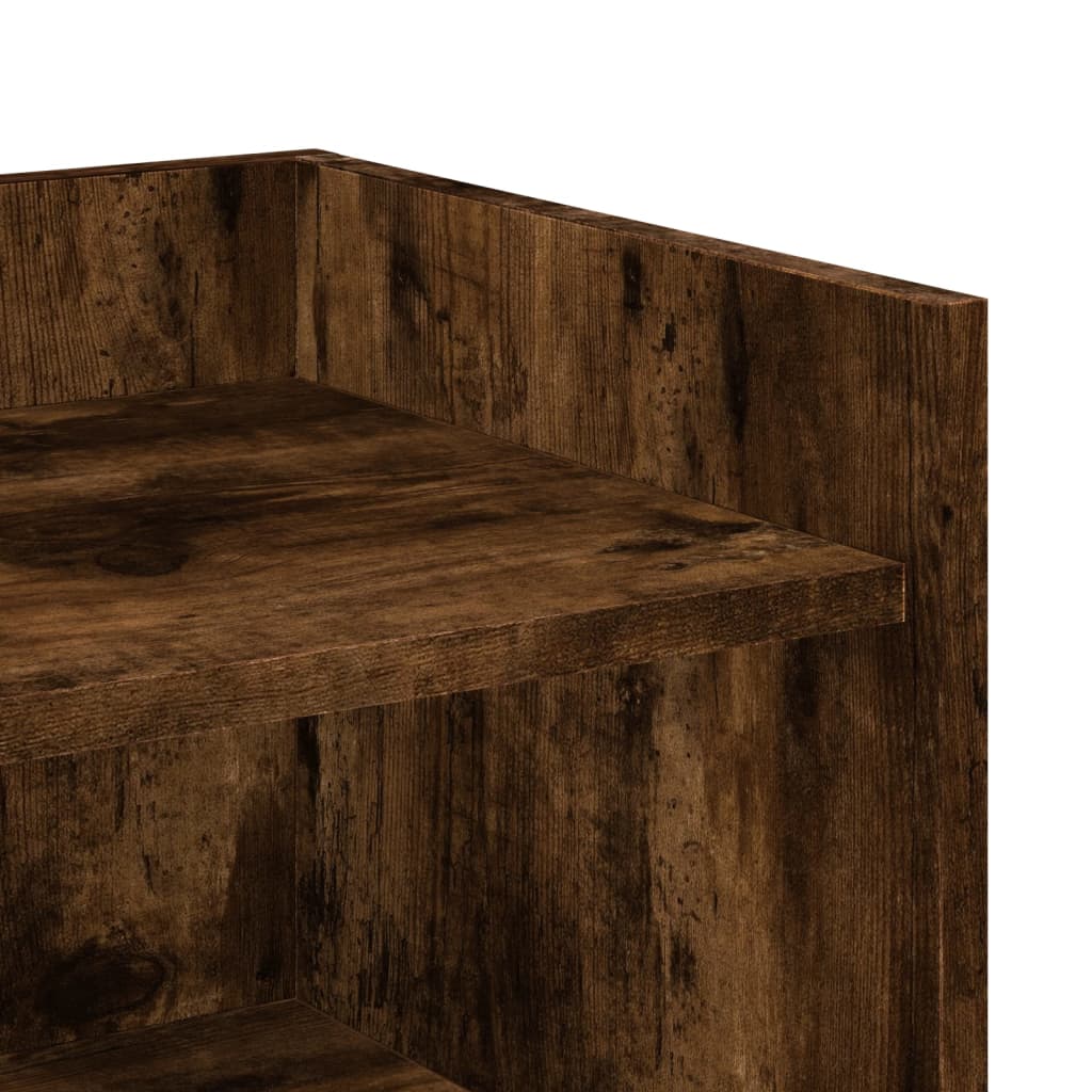 vidaXL Sideboard Smoked Oak 45x35x75 cm Engineered Wood