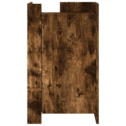 vidaXL Sideboard Smoked Oak 45x35x75 cm Engineered Wood