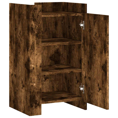 vidaXL Sideboard Smoked Oak 45x35x75 cm Engineered Wood