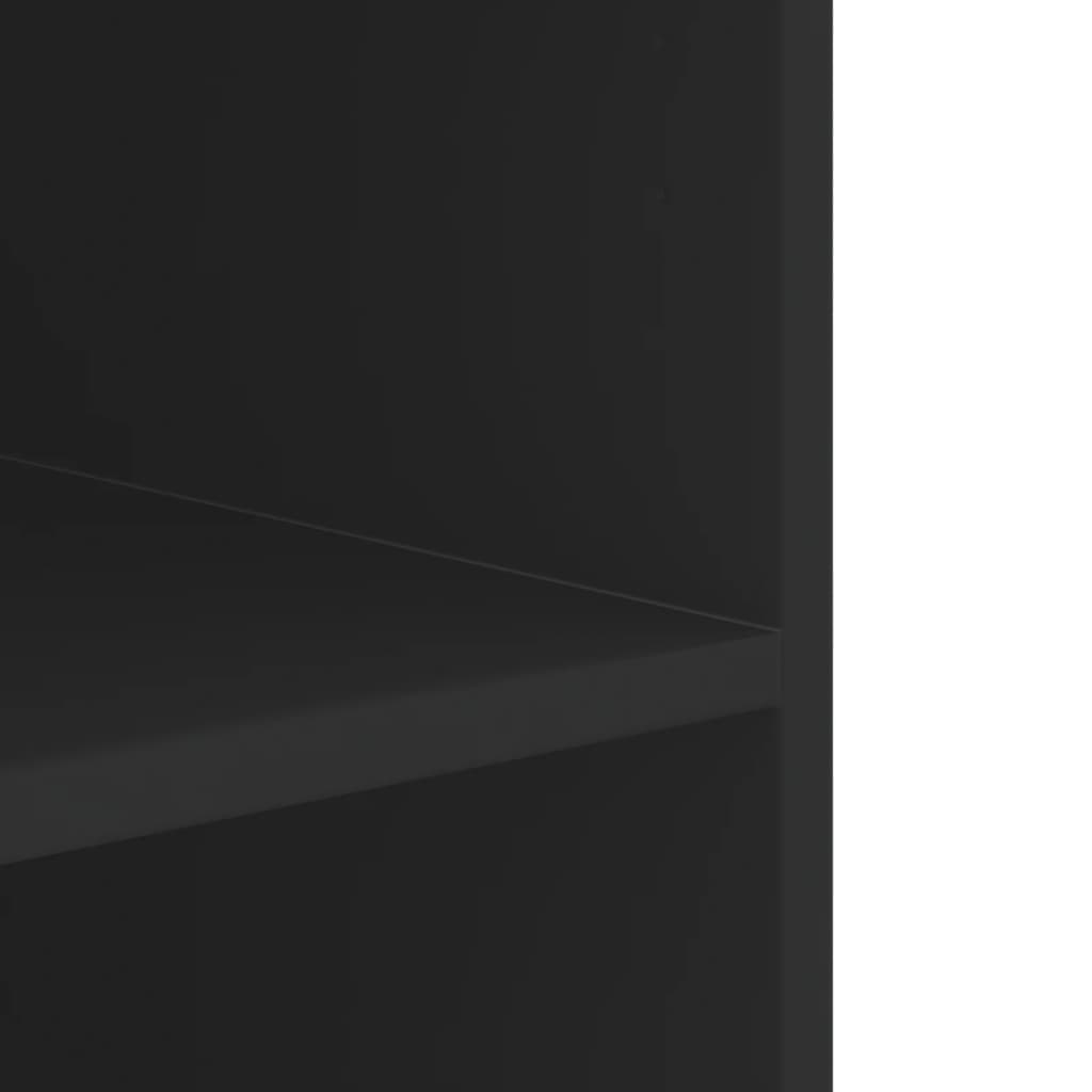 vidaXL Wall Cabinet Black 75x35x60 cm Engineered Wood