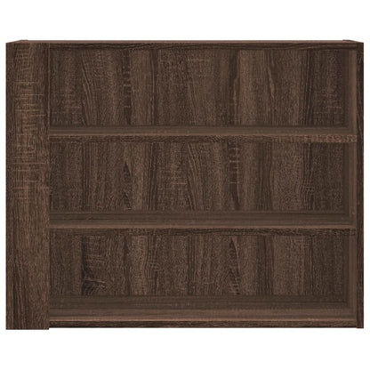 vidaXL Wall Cabinet Brown Oak 75x35x60 cm Engineered Wood