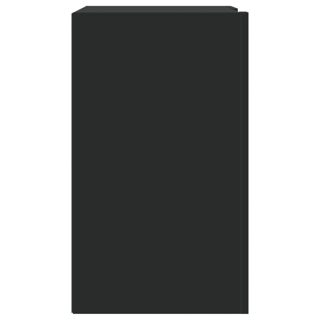 vidaXL Wall Cabinet Black 75x35x60 cm Engineered Wood
