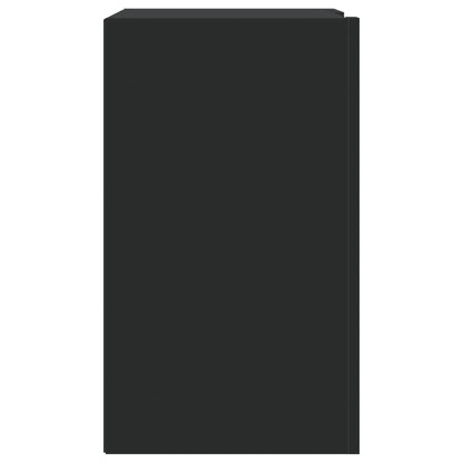 vidaXL Wall Cabinet Black 75x35x60 cm Engineered Wood