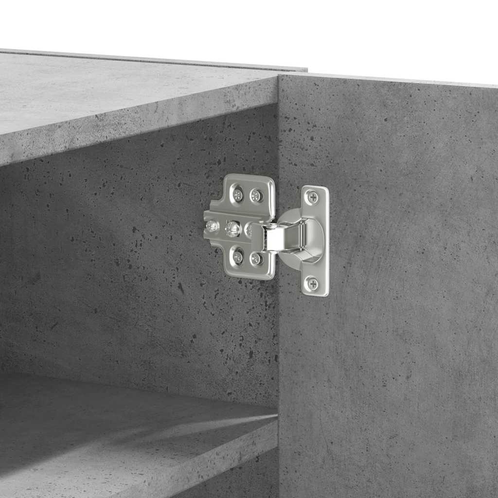 vidaXL Wall Cabinet Concrete Grey 75x35x60 cm Engineered Wood