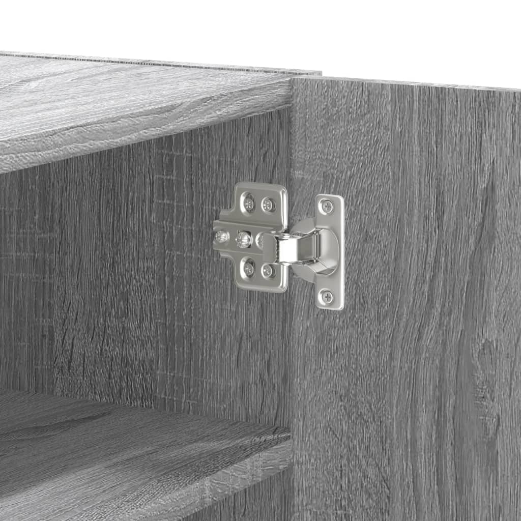 vidaXL Wall Cabinet Grey Sonoma 75x35x60 cm Engineered Wood