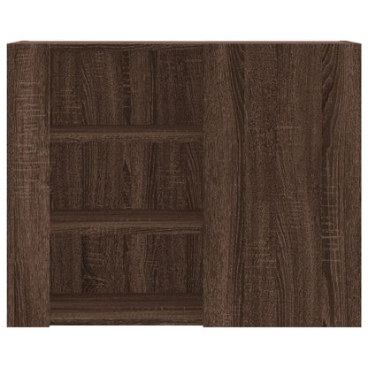vidaXL Wall Cabinet Brown Oak 75x35x60 cm Engineered Wood
